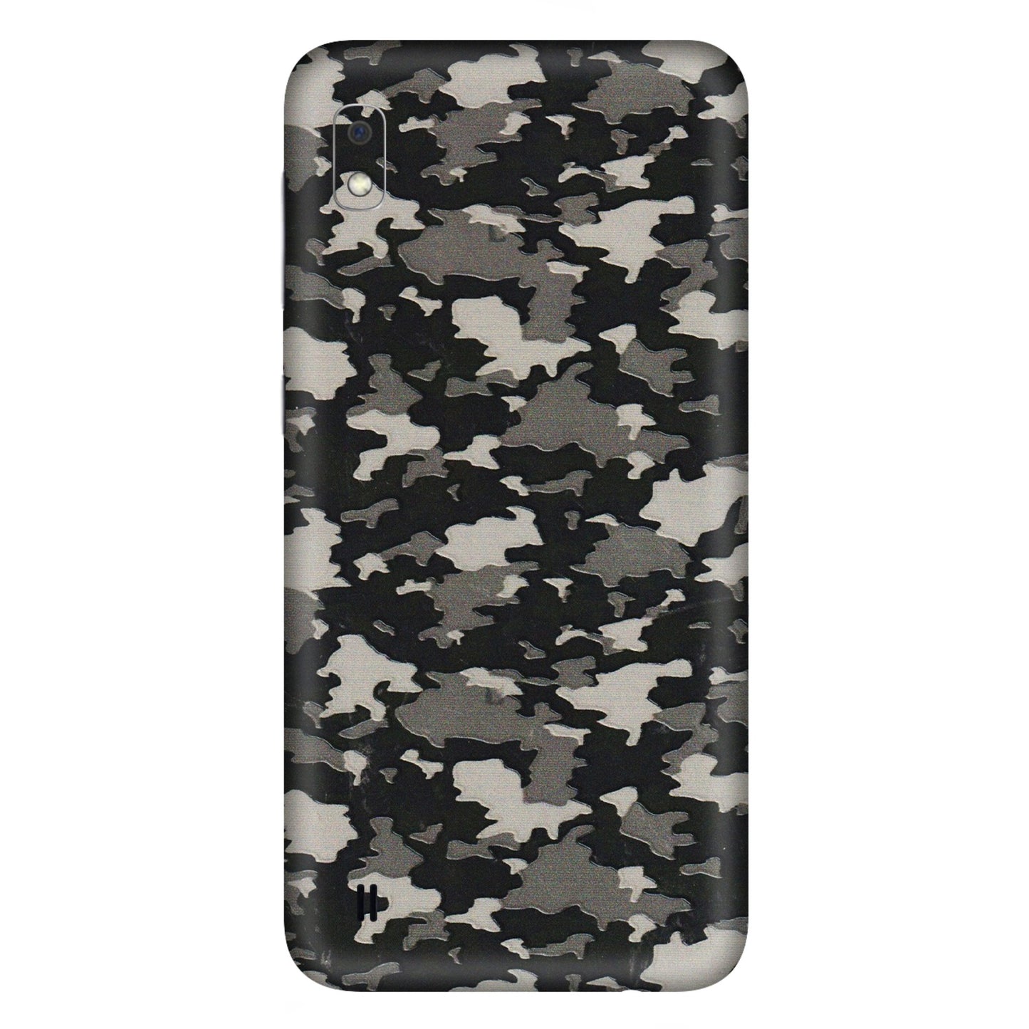 Samsung A/S Series Phone Skins (All Models) - Black/Grey Camoflaunge - 3D Embossed Finish (L-142) Samsung Galaxy A10