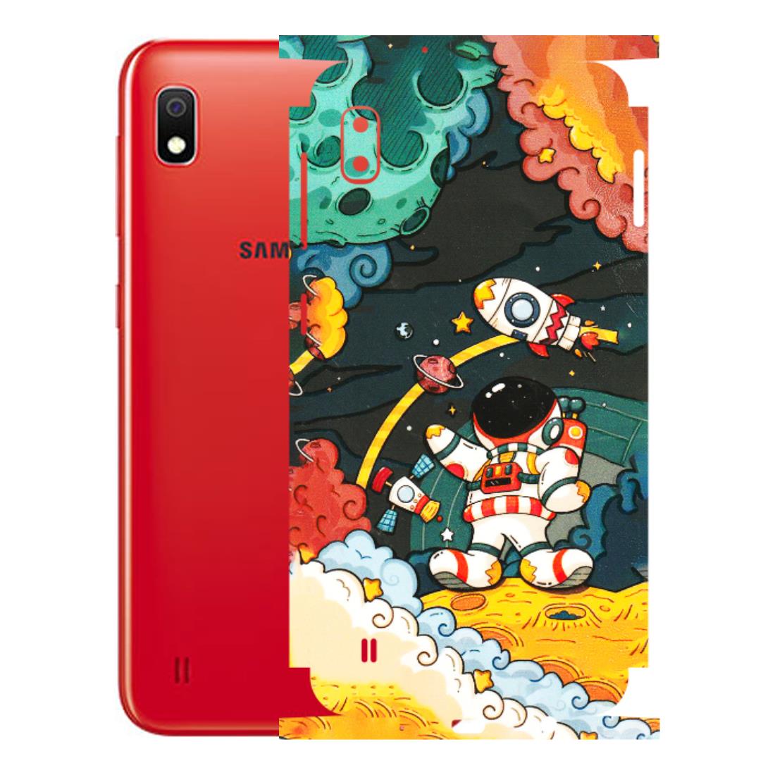 Samsung A/S Series Phone Skins (All Models) - Astronauts & Spaceship - 3D Embossed Finish (L-145) Samsung Galaxy A10