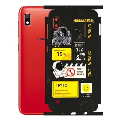 Samsung A/S Series Phone Skins (All Models) - Black Cassini - 3D Embossed Finish (L-161) Samsung Galaxy A10