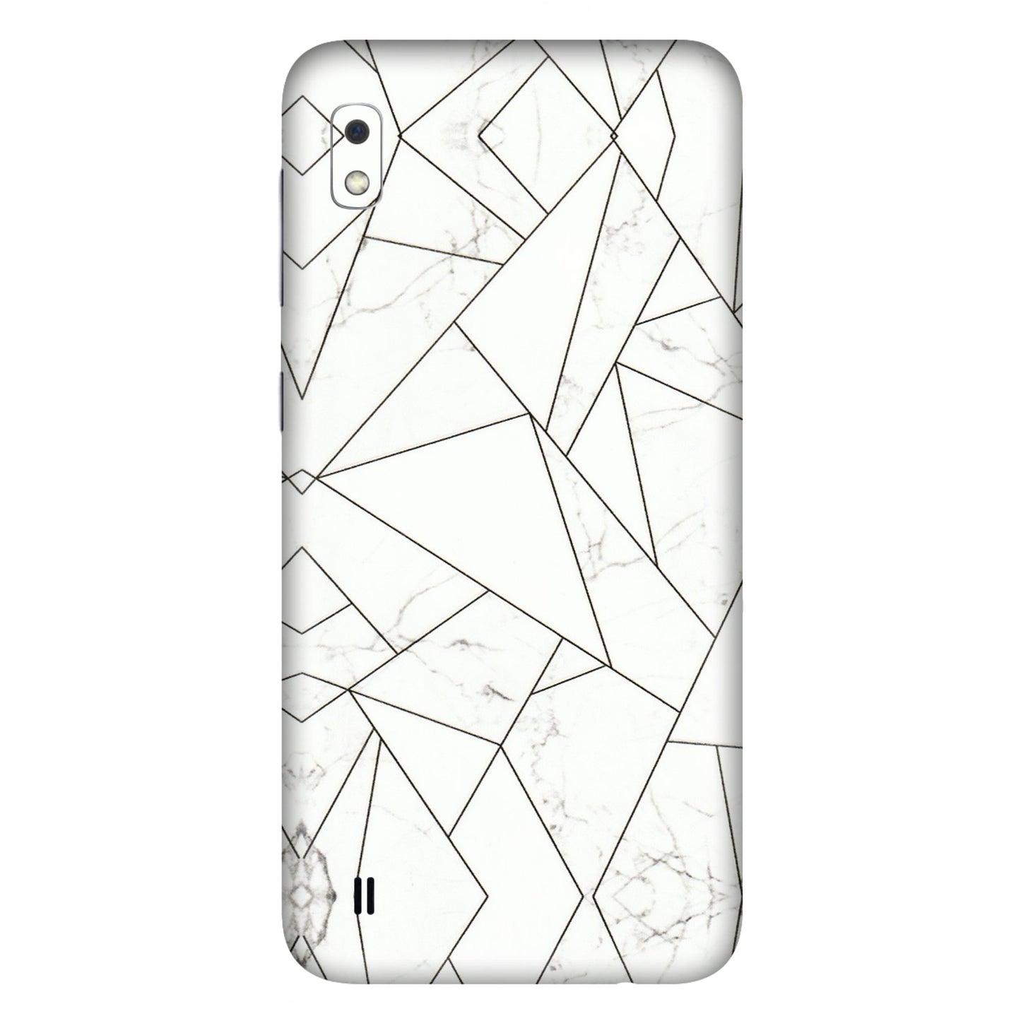 Samsung A/S Series Phone Skins (All Models) - Luxury White Marble Effect - 3D Embossed Finish (L-168) Samsung Galaxy A10