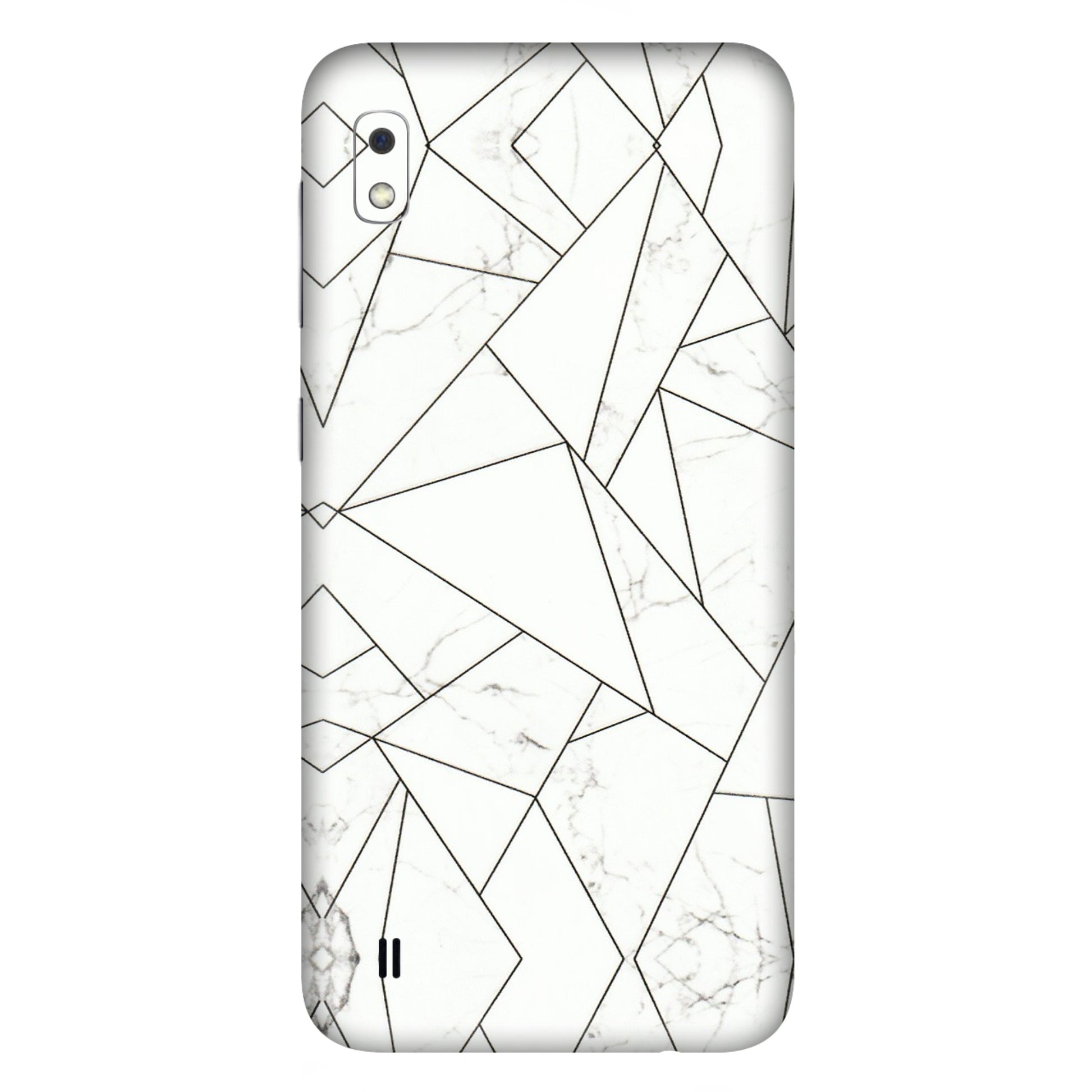 Samsung A/S Series Phone Skins (All Models) - Luxury White Marble Effect - 3D Embossed Finish (L-168) Samsung Galaxy A10