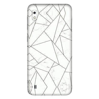 Samsung A/S Series Phone Skins (All Models) - Luxury White Marble Effect - 3D Embossed Finish (L-168) Samsung Galaxy A10