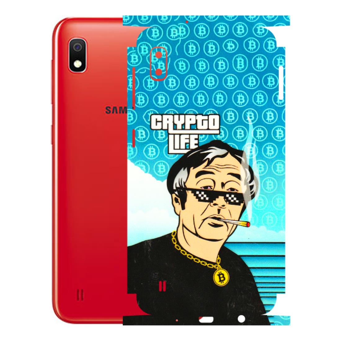 Samsung A/S Series Phone Skins (All Models) - Crypto Thug Life - 3D Embossed Finish (L-179) Samsung Galaxy A10