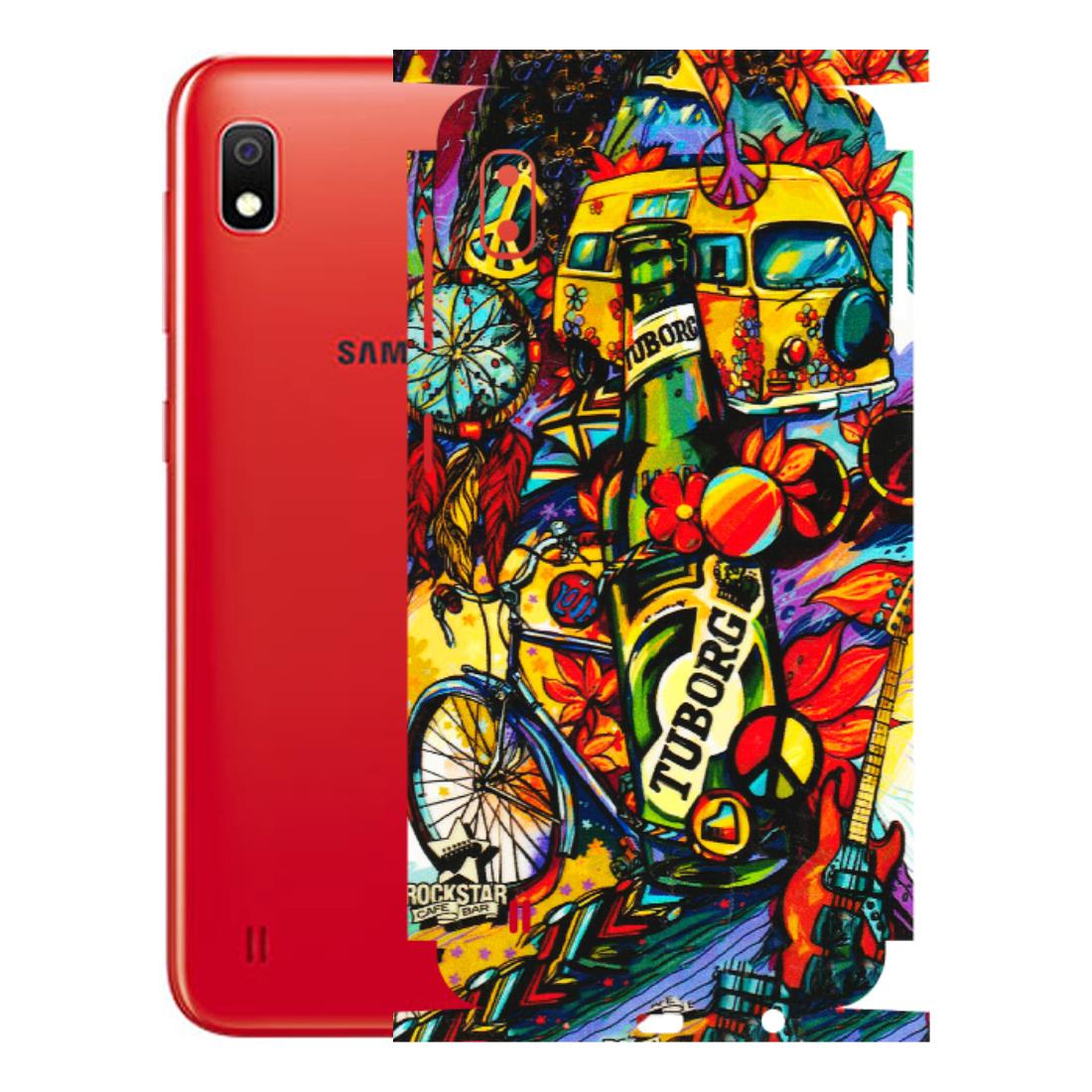 Samsung A/S Series Phone Skins (All Models) - Cool Beer Bottle - 3D Embossed Finish (L-193) Samsung Galaxy A10