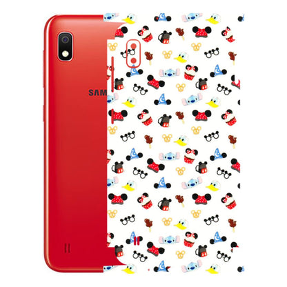 Samsung A/S Series Phone Skins (All Models) - Minnie Mouse & Donald Doodles s - 3D Embossed Finish (L-194) Samsung Galaxy A10