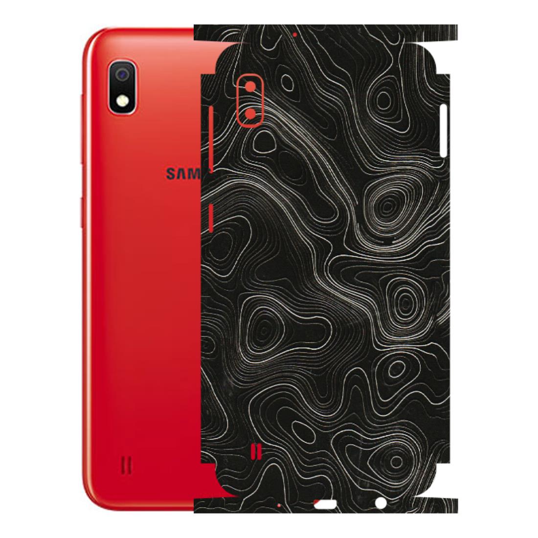 Samsung A/S Series Phone Skins (All Models) - Black Swirl - 3D Embossed Finish (L-196) Samsung Galaxy A10