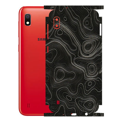 Samsung A/S Series Phone Skins (All Models) - Black Swirl - 3D Embossed Finish (L-196) Samsung Galaxy A10