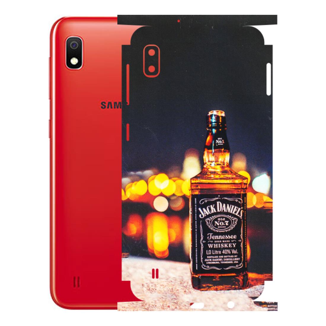 Samsung A/S Series Phone Skins (All Models) - JD Whiskey Bottle - 3D Embossed Finish (L-20) Samsung Galaxy A10