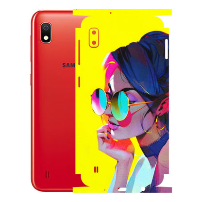 Samsung A/S Series Phone Skins (All Models) - Bold Stylish Girl - 3D Embossed Finish (L-222) Samsung Galaxy A10