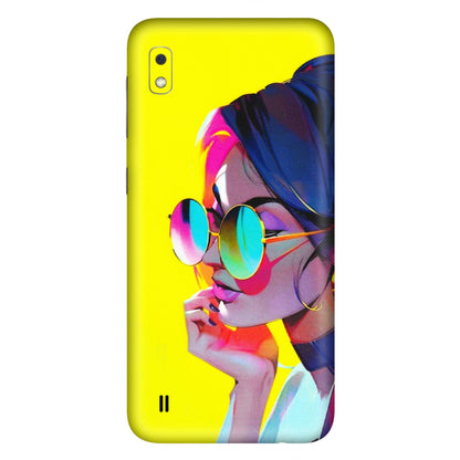 Samsung A/S Series Phone Skins (All Models) - Bold Stylish Girl - 3D Embossed Finish (L-222) Samsung Galaxy A10