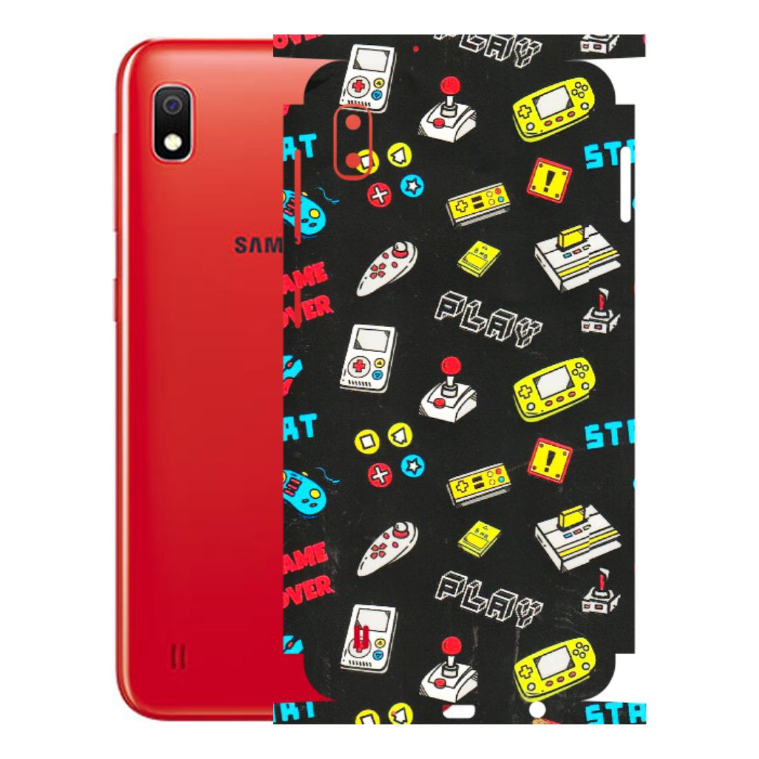 Samsung A/S Series Phone Skins (All Models) - Gaming Doodles - 3D Embossed Finish (L-224) Samsung Galaxy A10