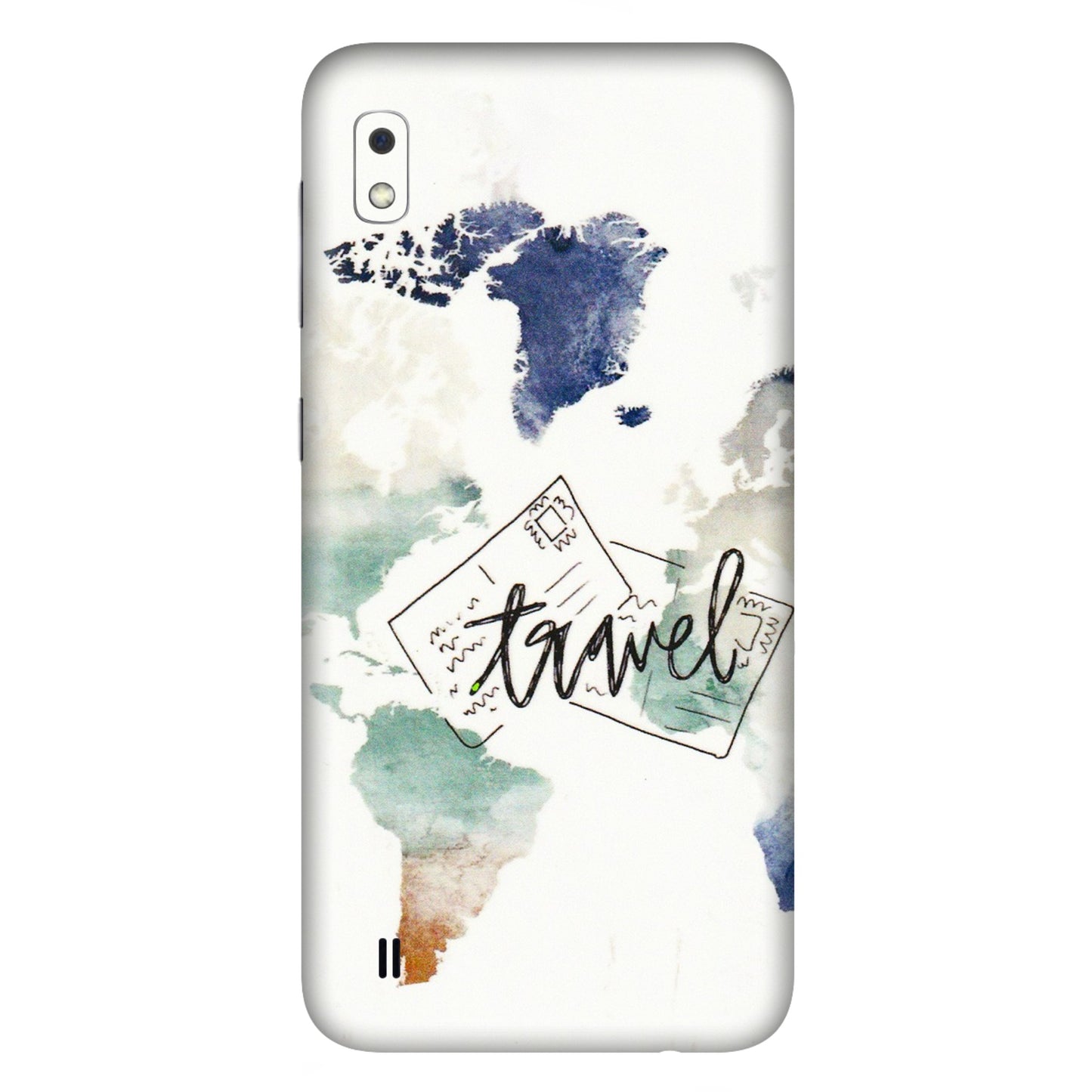Samsung A/S Series Phone Skins (All Models) - Travel The World - 3D Embossed Finish (L-232) Samsung Galaxy A10