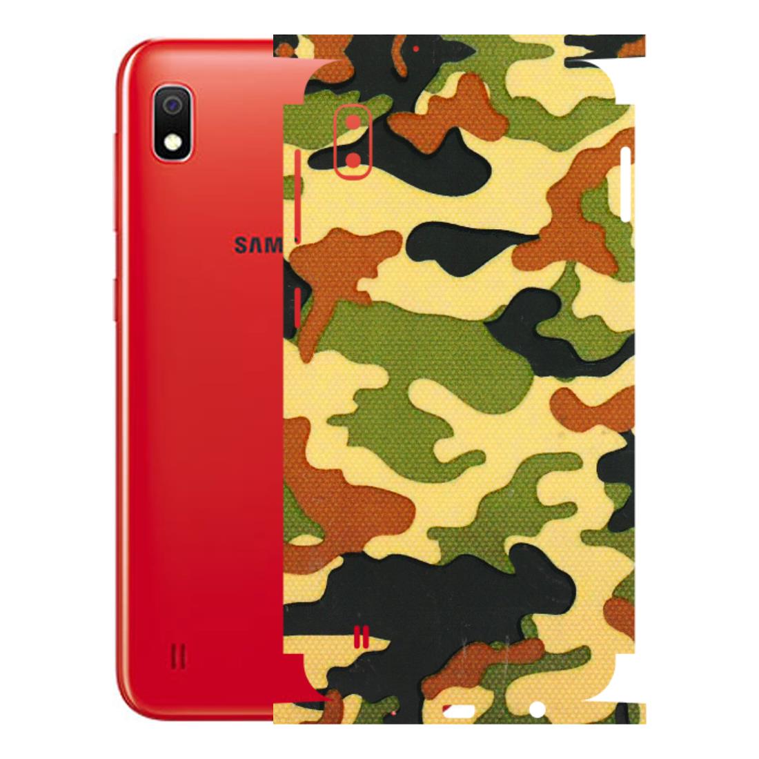 Samsung A/S Series Phone Skins (All Models) - Indian Military - 3D Embossed Finish (L-234) Samsung Galaxy A10