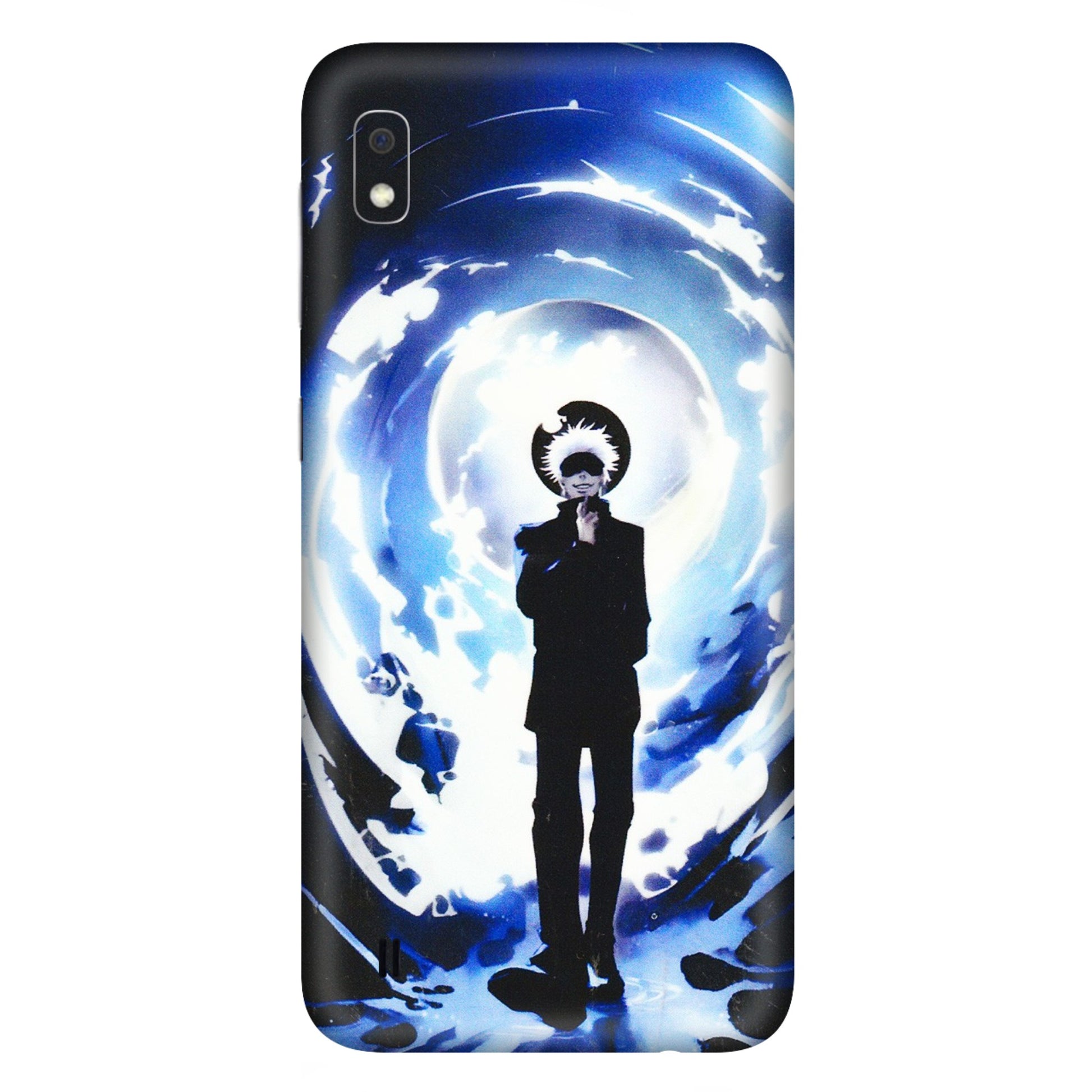 Samsung A/S Series Phone Skins (All Models) - Satoru Gojo Dark Blue - 3D Embossed Finish (L-235) Samsung Galaxy A10