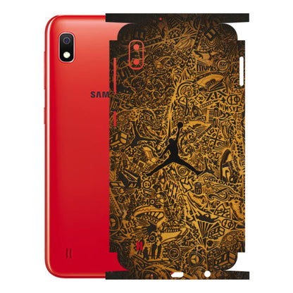Samsung A/S Series Phone Skins (All Models) - Premium Gold Basketball Player - 3D Embossed Finish (L-236) Samsung Galaxy A10