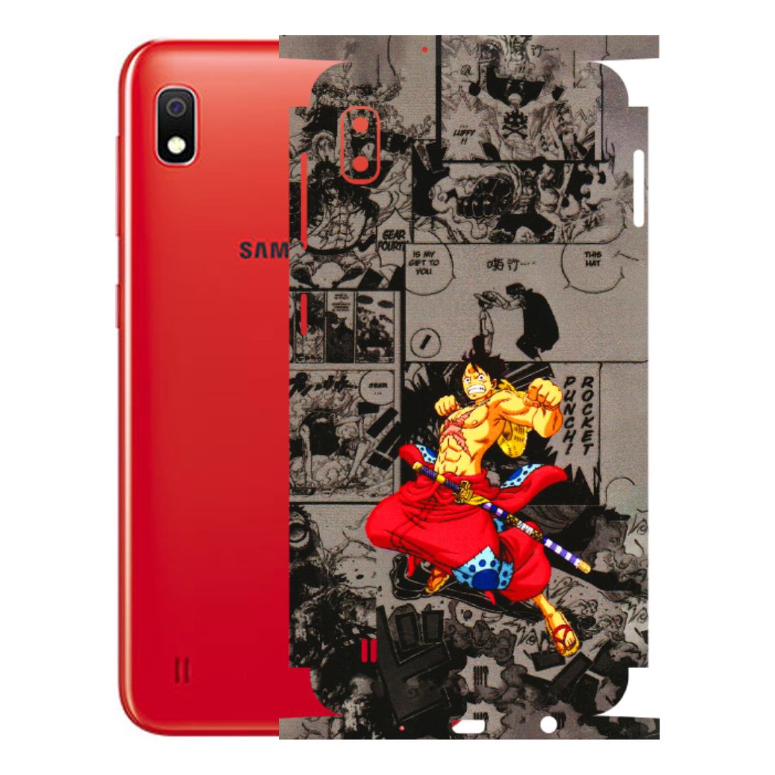 Samsung A/S Series Phone Skins (All Models) - One Piece Rocket Punch Manga - 3D Embossed Finish (L-25) Samsung Galaxy A10