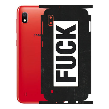 Samsung A/S Series Phone Skins (All Models) - The F Word - 3D Embossed Finish (L-255) Samsung Galaxy A10