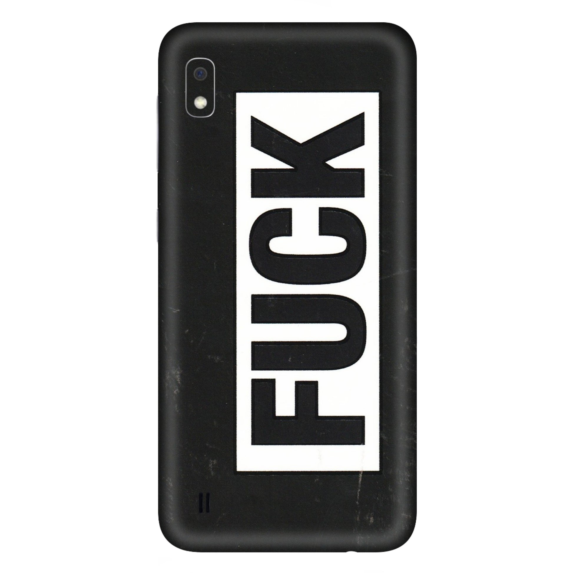 Samsung A/S Series Phone Skins (All Models) - The F Word - 3D Embossed Finish (L-255) Samsung Galaxy A10