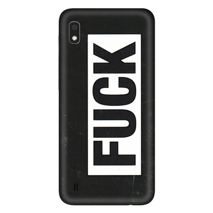 Samsung A/S Series Phone Skins (All Models) - The F Word - 3D Embossed Finish (L-255) Samsung Galaxy A10