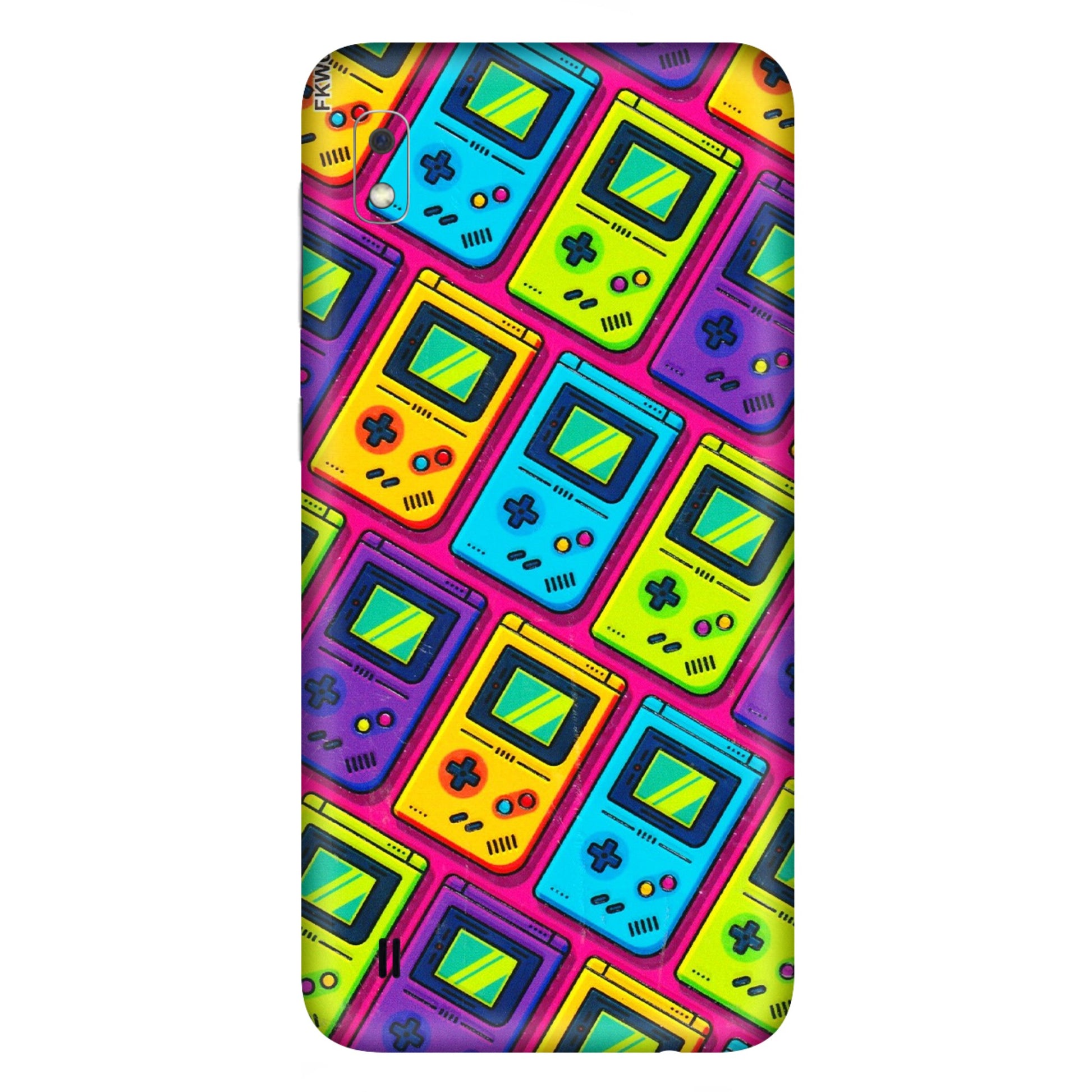 Samsung A/S Series Phone Skins (All Models) - Gameboy Colourful - 3D Embossed Finish (L-266) Samsung Galaxy A10
