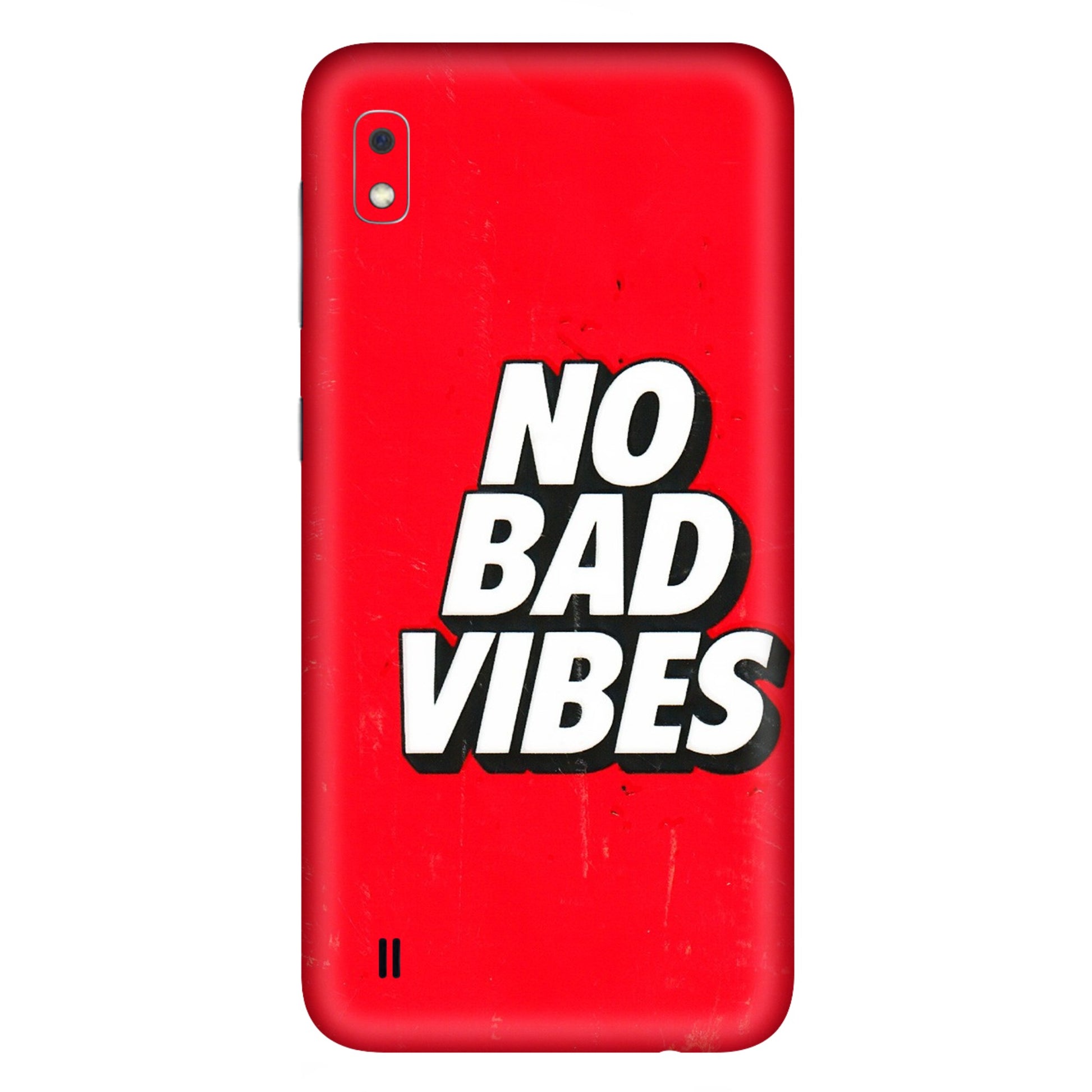 Samsung A/S Series Phone Skins (All Models) - No Bad Vibes - 3D Embossed Finish (L-280) Samsung Galaxy A10