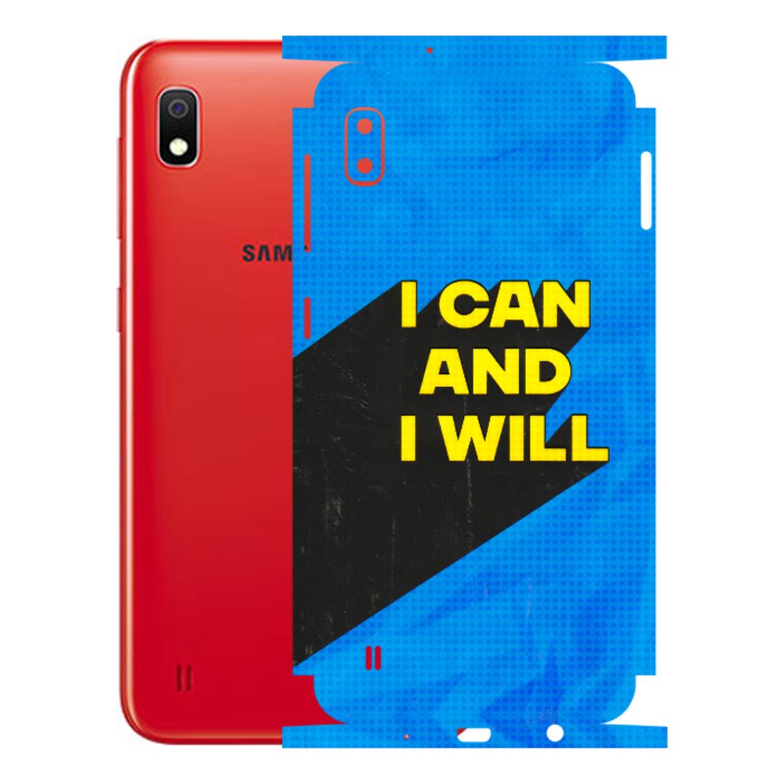 Samsung A/S Series Phone Skins (All Models) - I Can And I Will - 3D Embossed Finish (L-281) Samsung Galaxy A10