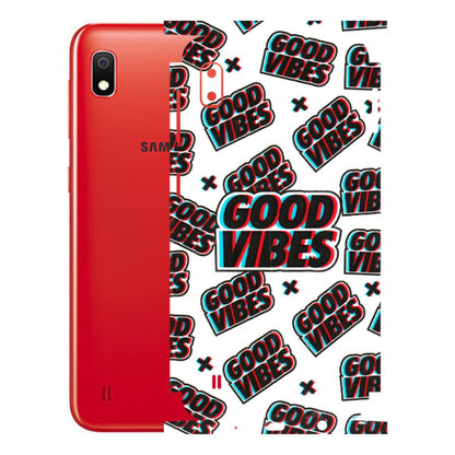 Samsung A/S Series Phone Skins (All Models) - Good Vibes - 3D Embossed Finish (L-282) Samsung Galaxy A10