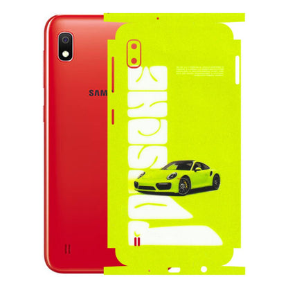 Samsung A/S Series Phone Skins (All Models) - Lime Green Porche - 3D Embossed Finish (L-30) Samsung Galaxy A10
