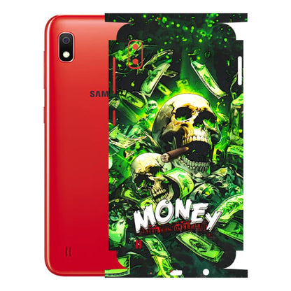 Samsung A/S Series Phone Skins (All Models) - Skull Money - 3D Embossed Finish (L-303) Samsung Galaxy A10