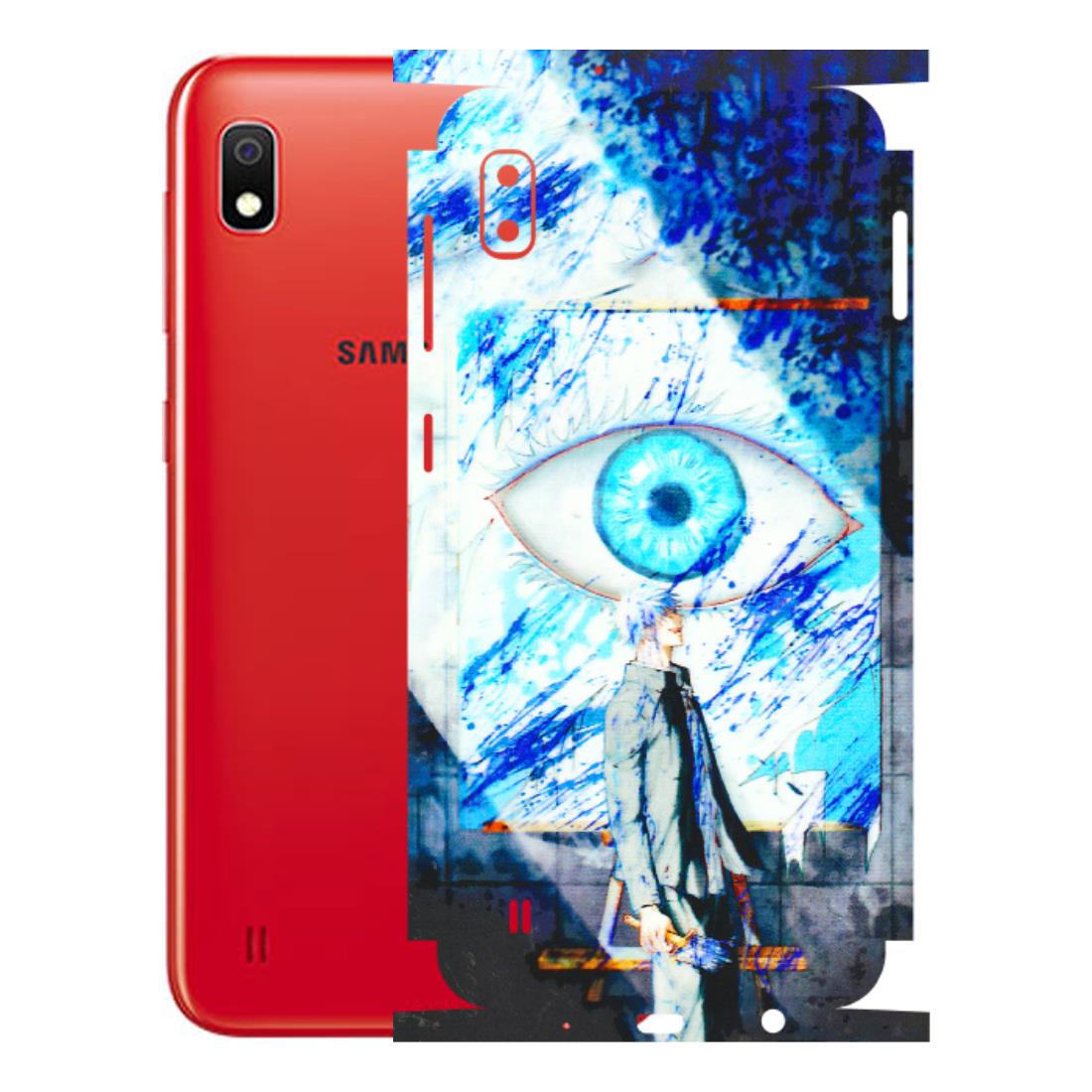 Samsung A/S Series Phone Skins (All Models) - Anime Sea Blue Eye - 3D Embossed Finish (L-318) Samsung Galaxy A10