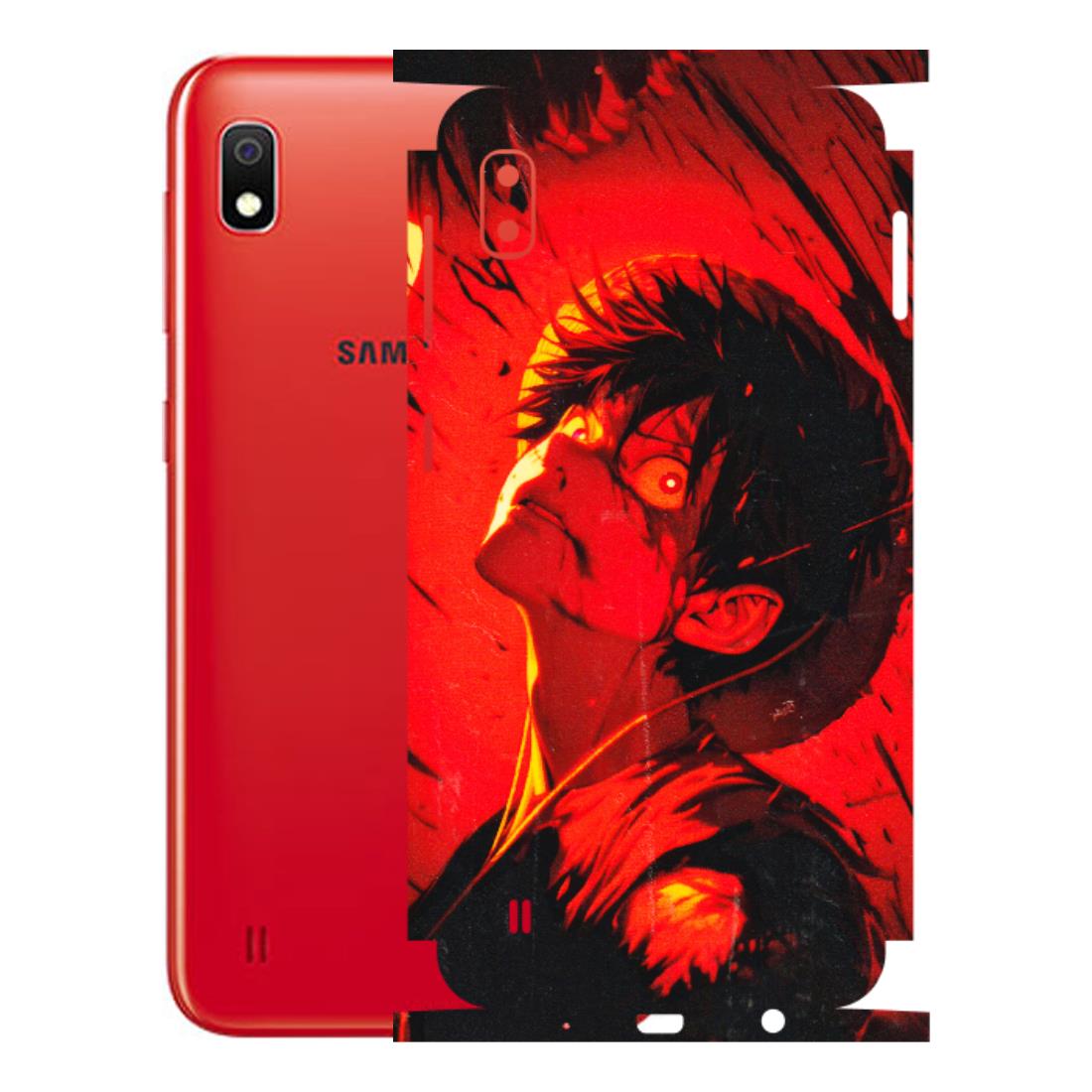 Samsung A/S Series Phone Skins (All Models) - D.Luffy Power Up One Piece Anime - 3D Embossed Finish (L-326) Samsung Galaxy A10