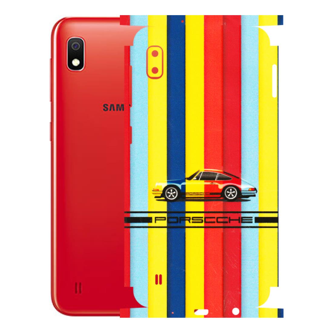Samsung A/S Series Phone Skins (All Models) - Multicolour Porche - 3D Embossed Finish (L-39) Samsung Galaxy A10