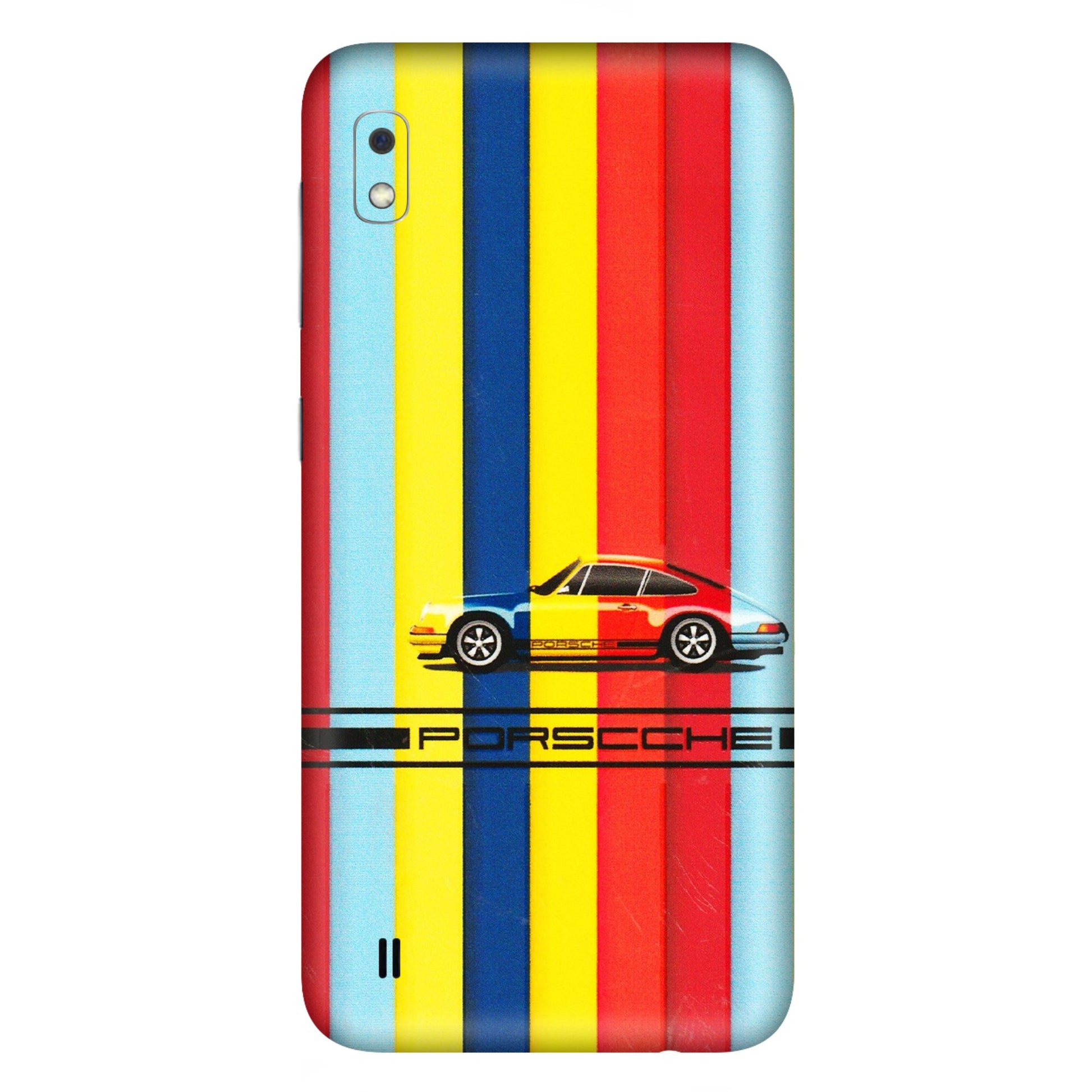 Samsung A/S Series Phone Skins (All Models) - Multicolour Porche - 3D Embossed Finish (L-39) Samsung Galaxy A10