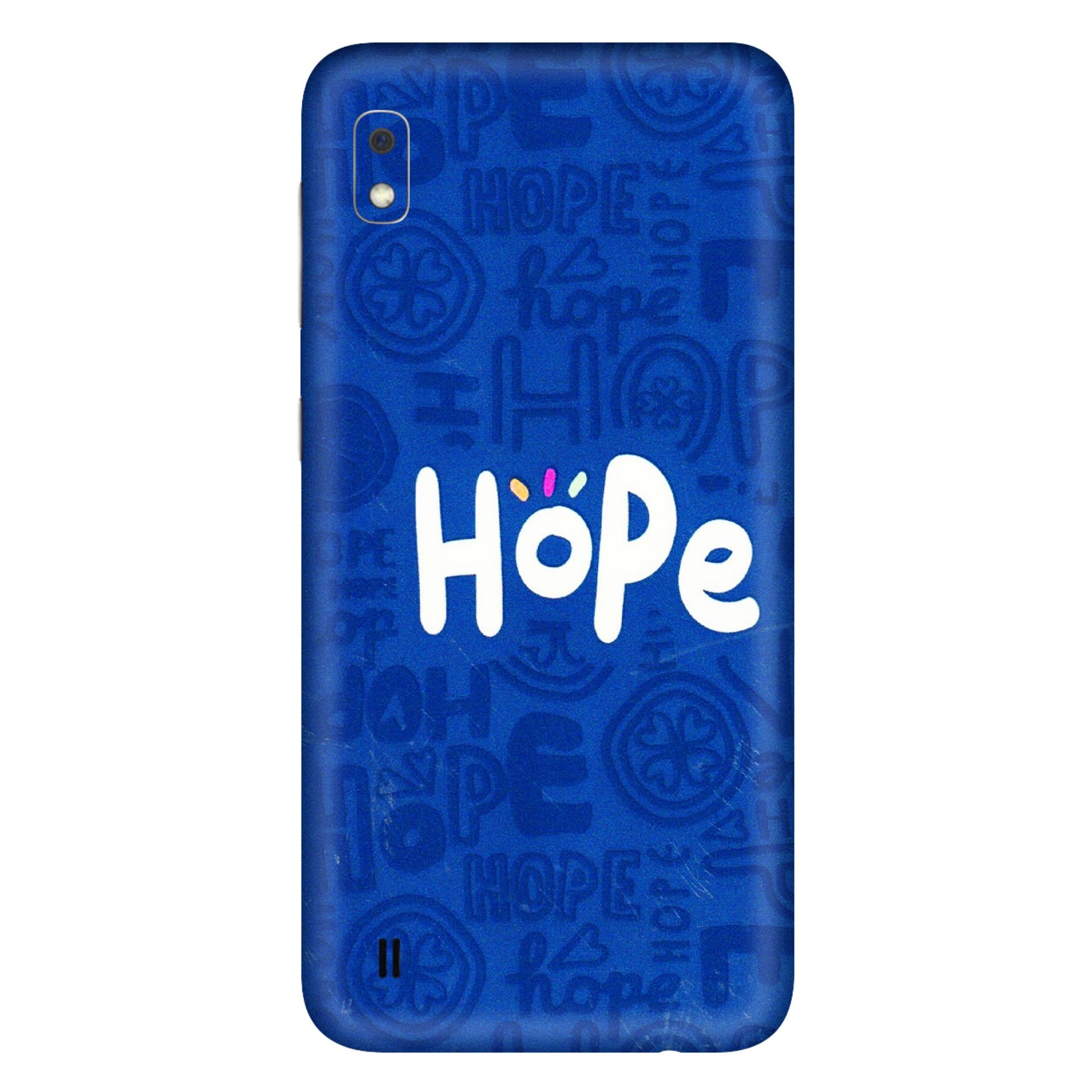 Samsung A/S Series Phone Skins (All Models) - Hope Doodles Blue - 3D Embossed Finish (L-43) Samsung Galaxy A10