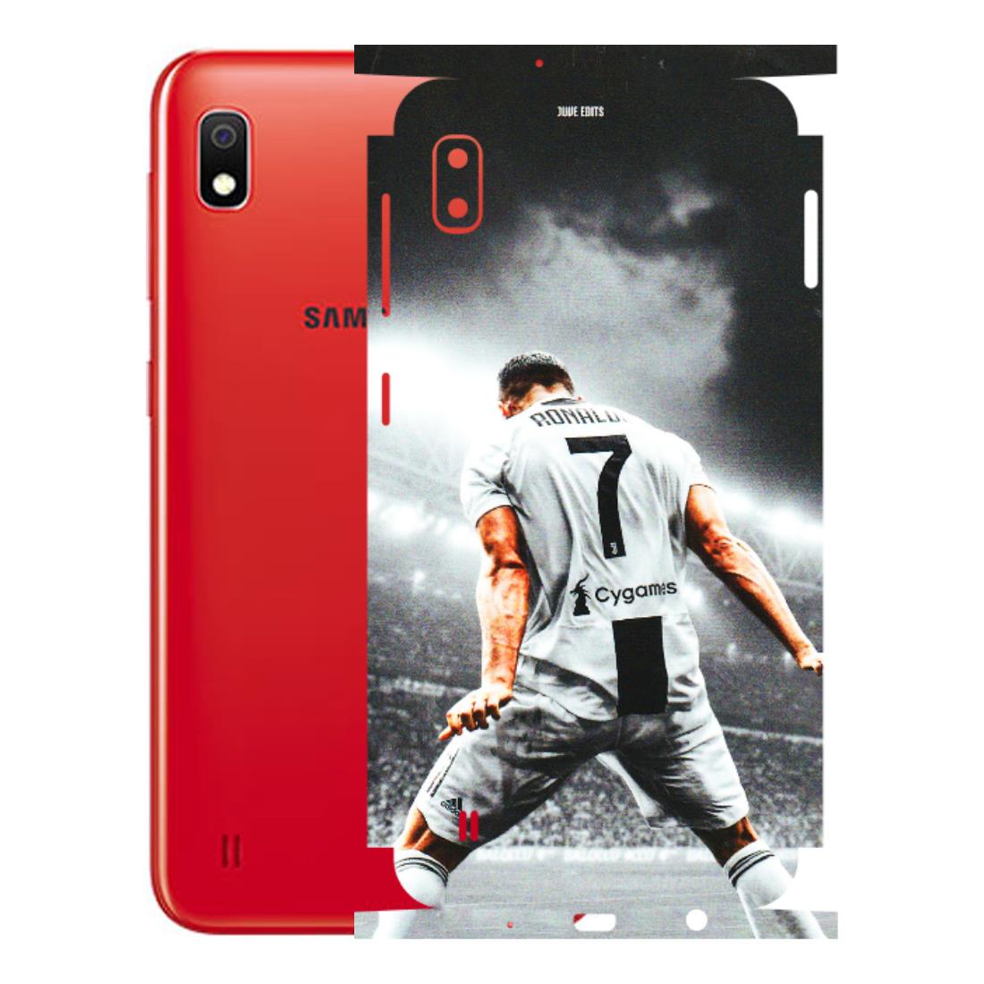 Samsung A/S Series Phone Skins (All Models) - Ronaldo CR7 Crazy - 3D Embossed Finish (L-44) Samsung Galaxy A10