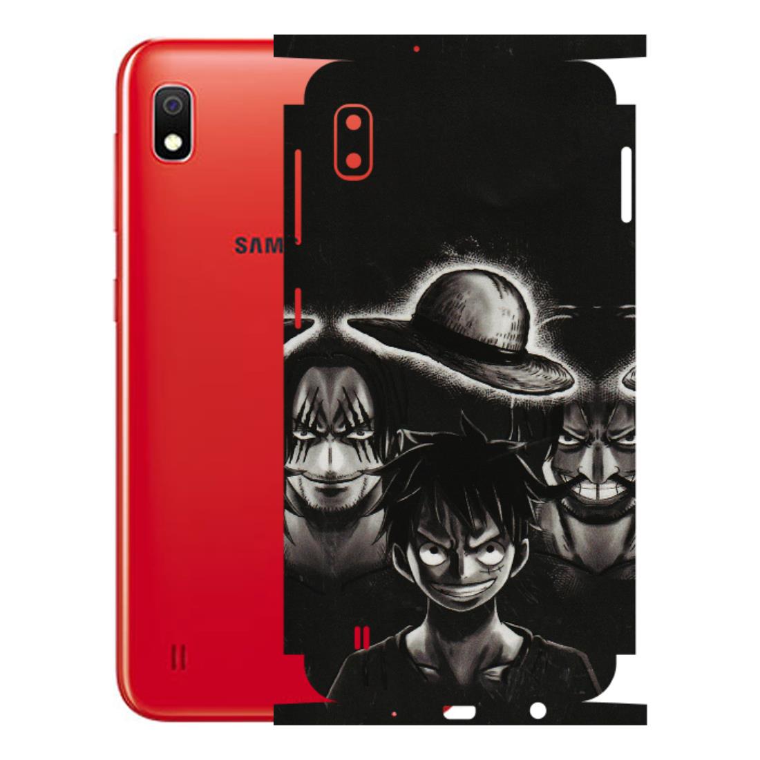 Samsung A/S Series Phone Skins (All Models) - Black Luffy Hat - 3D Embossed Finish (L-57) Samsung Galaxy A10