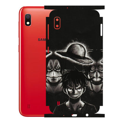 Samsung A/S Series Phone Skins (All Models) - Black Luffy Hat - 3D Embossed Finish (L-57) Samsung Galaxy A10
