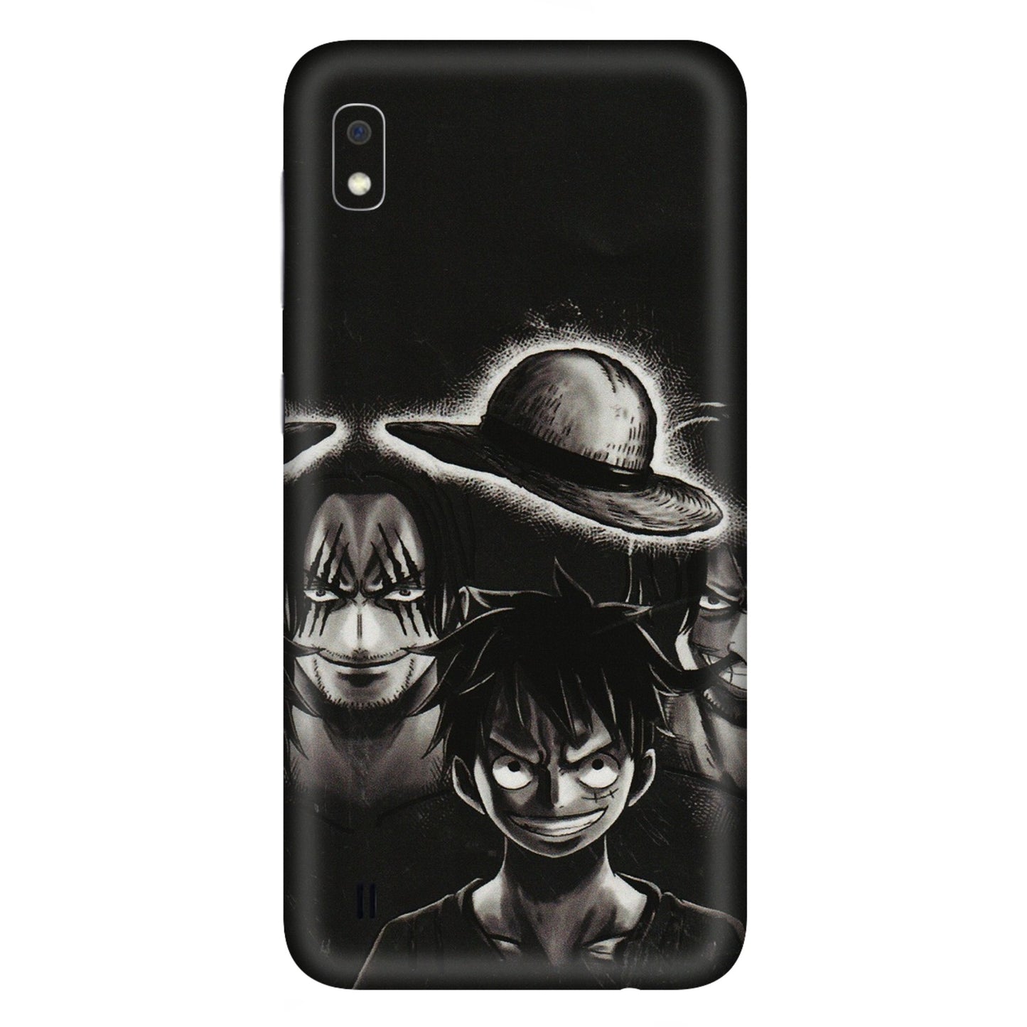 Samsung A/S Series Phone Skins (All Models) - Black Luffy Hat - 3D Embossed Finish (L-57) Samsung Galaxy A10