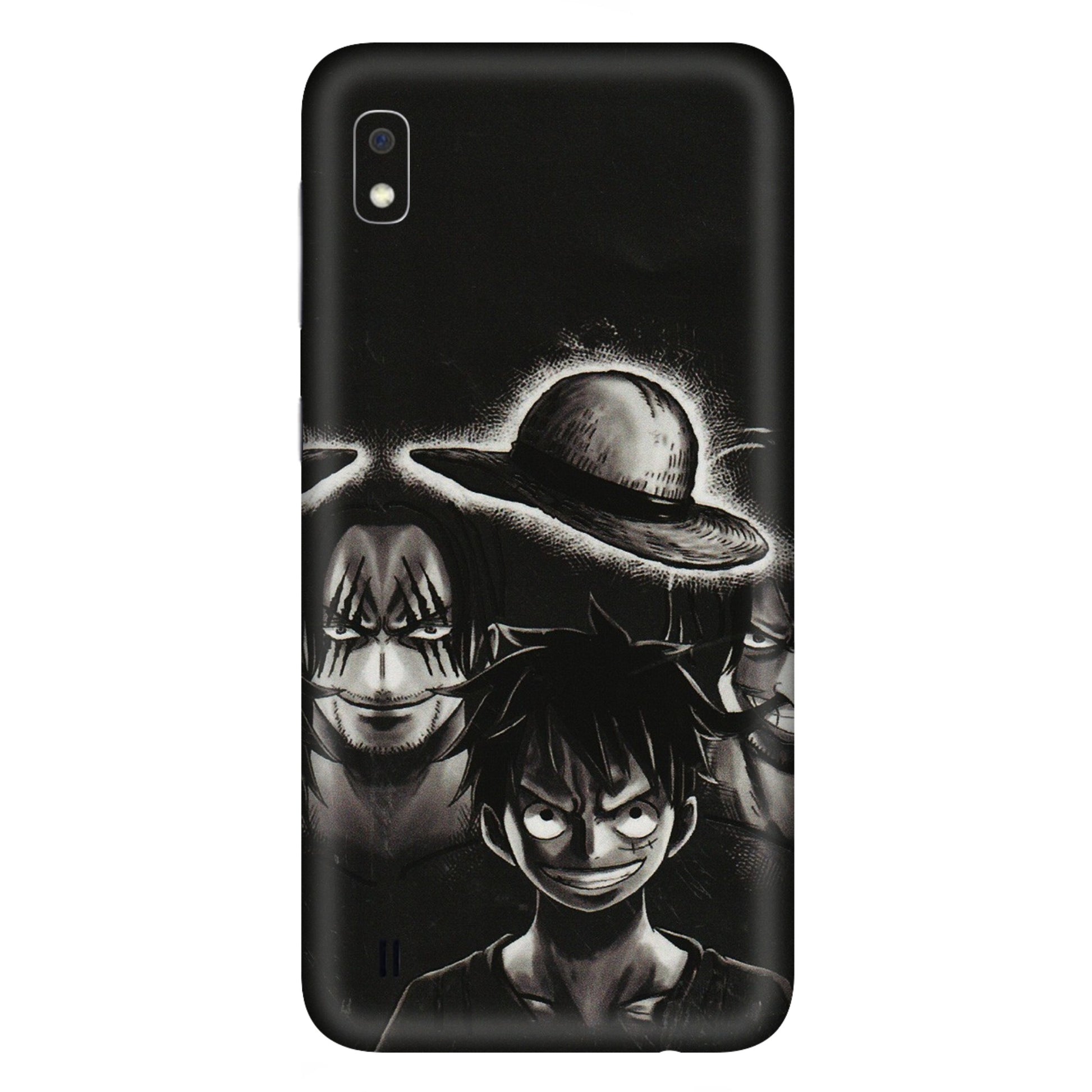 Samsung A/S Series Phone Skins (All Models) - Black Luffy Hat - 3D Embossed Finish (L-57) Samsung Galaxy A10