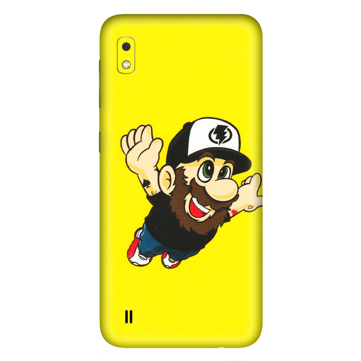 Samsung A/S Series Phone Skins (All Models) - Flying Beardo - 3D Embossed Finish (L-60) Samsung Galaxy A10
