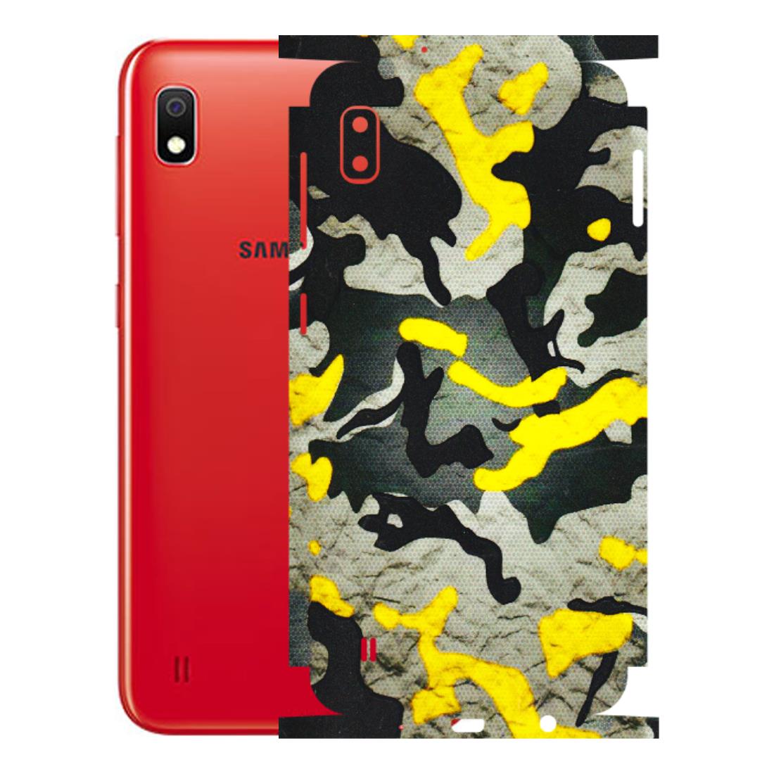 Samsung A/S Series Phone Skins (All Models) - Yellow Camouflage - 3D Embossed Finish (L-61) Samsung Galaxy A10