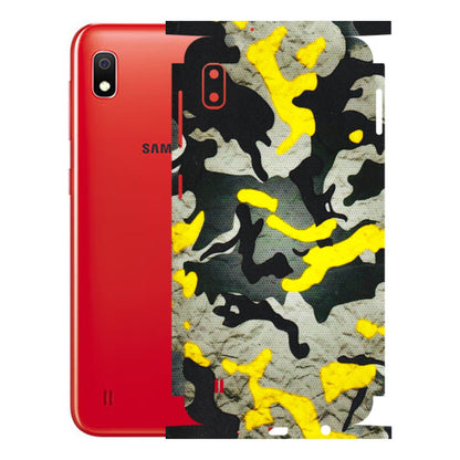 Samsung A/S Series Phone Skins (All Models) - Yellow Camouflage - 3D Embossed Finish (L-61) Samsung Galaxy A10