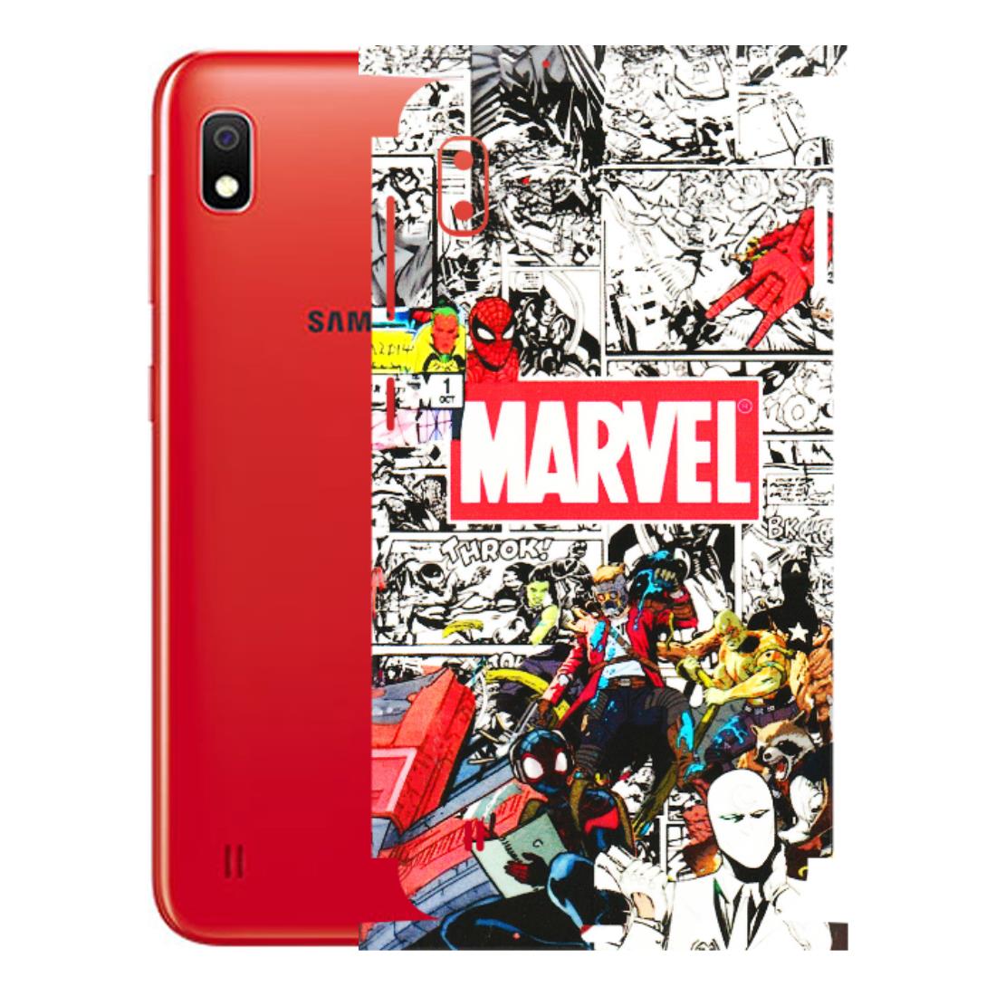 Samsung A/S Series Phone Skins (All Models) - Marvel Colorful Comic - 3D Embossed Finish (L-64) Samsung Galaxy A10