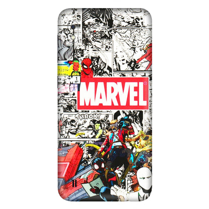 Samsung A/S Series Phone Skins (All Models) - Marvel Colorful Comic - 3D Embossed Finish (L-64) Samsung Galaxy A10