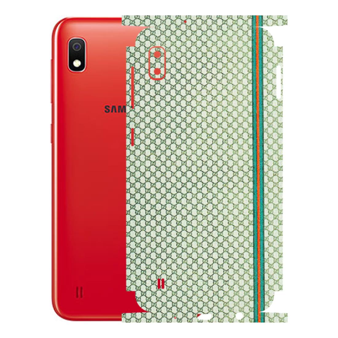 Samsung A/S Series Phone Skins (All Models) - Gucci Fabric Pattern - 3D Embossed Finish (L-73) Samsung Galaxy A10