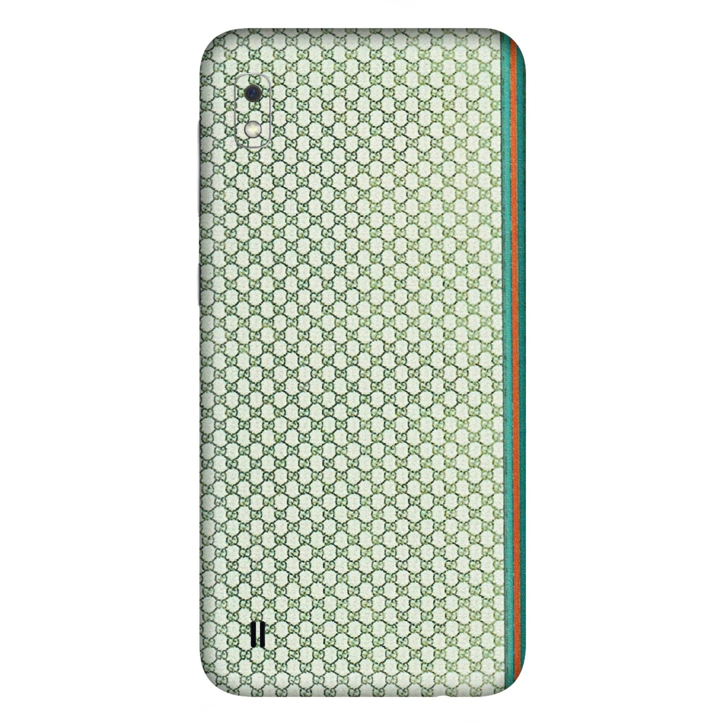 Samsung A/S Series Phone Skins (All Models) - Gucci Fabric Pattern - 3D Embossed Finish (L-73) Samsung Galaxy A10