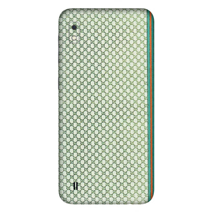 Samsung A/S Series Phone Skins (All Models) - Gucci Fabric Pattern - 3D Embossed Finish (L-73) Samsung Galaxy A10