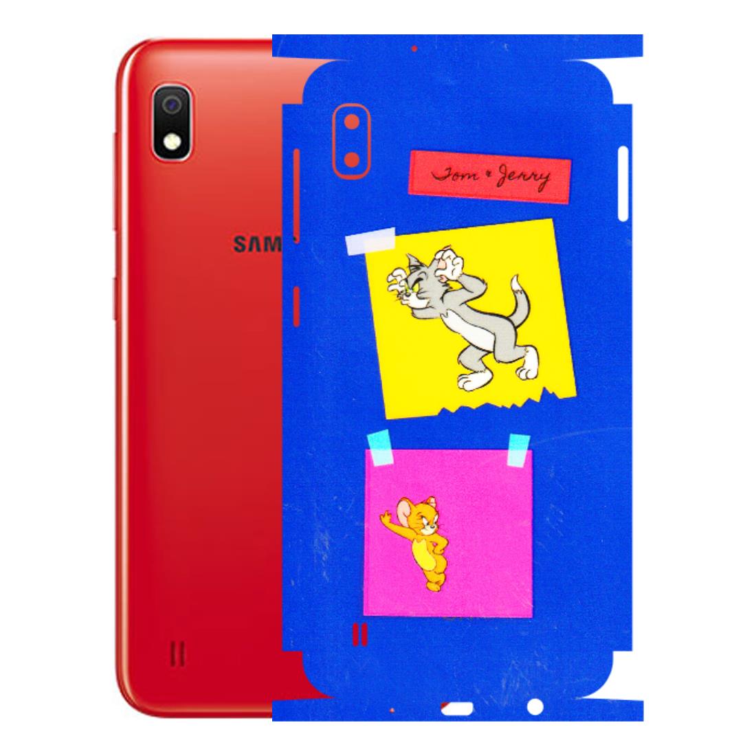 Samsung A/S Series Phone Skins (All Models) - Tom N Jerry Sticky Notes - 3D Embossed Finish (L-88) Samsung Galaxy A10