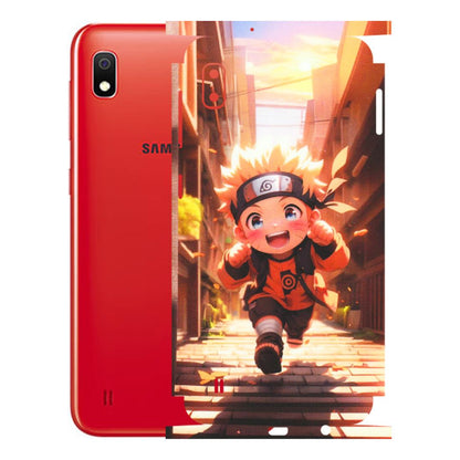 Samsung A/S Series Phone Skins (All Models) - Naruto Cute Toon Running - Matte Finish (M-04) Samsung Galaxy A10