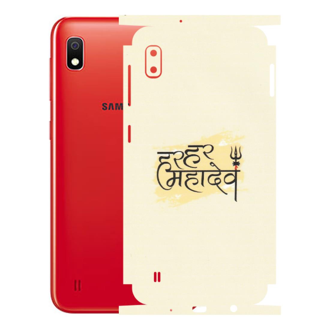 Samsung A/S Series Phone Skins (All Models) - Har Har Mahadev - Matte Finish (M-10) Samsung Galaxy A10